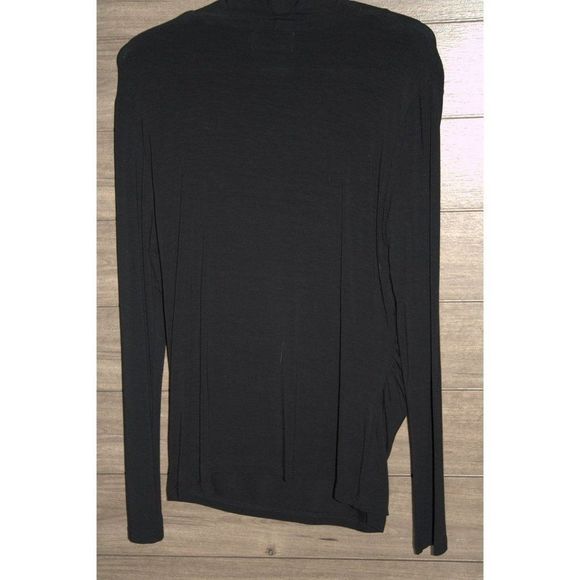 Conrad Collection Black Blouse with Gold Bow Accent Brooch size Medium - Picture 4 of 4